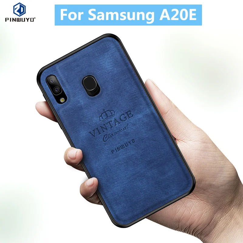 

For Samsung A20E Original PINWUYO VINTAGE PU Leather Protective Phone Case for Samsung Galaxy A20E Shockproof Case