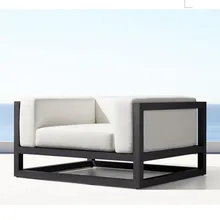 Новое поступление открытый патио скамейки сад алюминиевый шезлонг стул