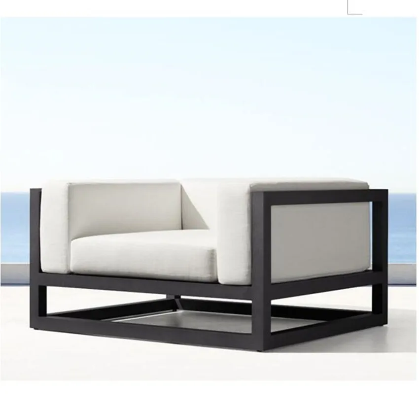 

New arrival outdoor patio benches garden aluminum lounge chair