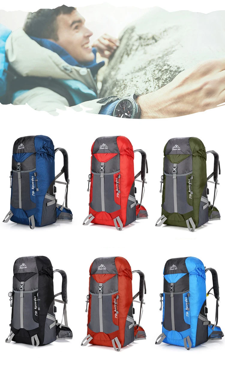 HIGHSEE рюкзак Открытый спортивный рюкзак 45л USB походная сумка для путешествий походные рюкзаки мужские водонепроницаемые походные сумки