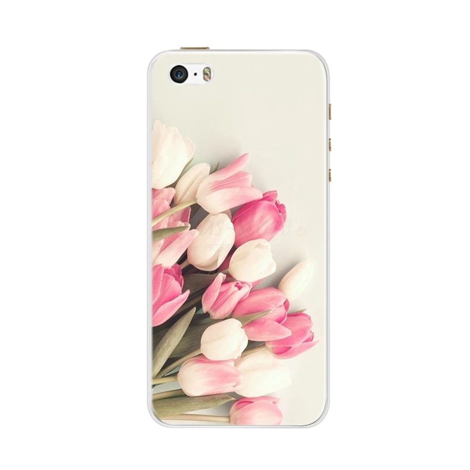 Cute Flower Ultra-Thin Silicone Phone Case - Soft Back Cover