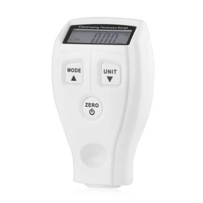 

Measuring Ultrasonic Galvanize Painting Coat Film Measure Tester Thickness Gauge for Car Coating Thickness Measure Paint (White)