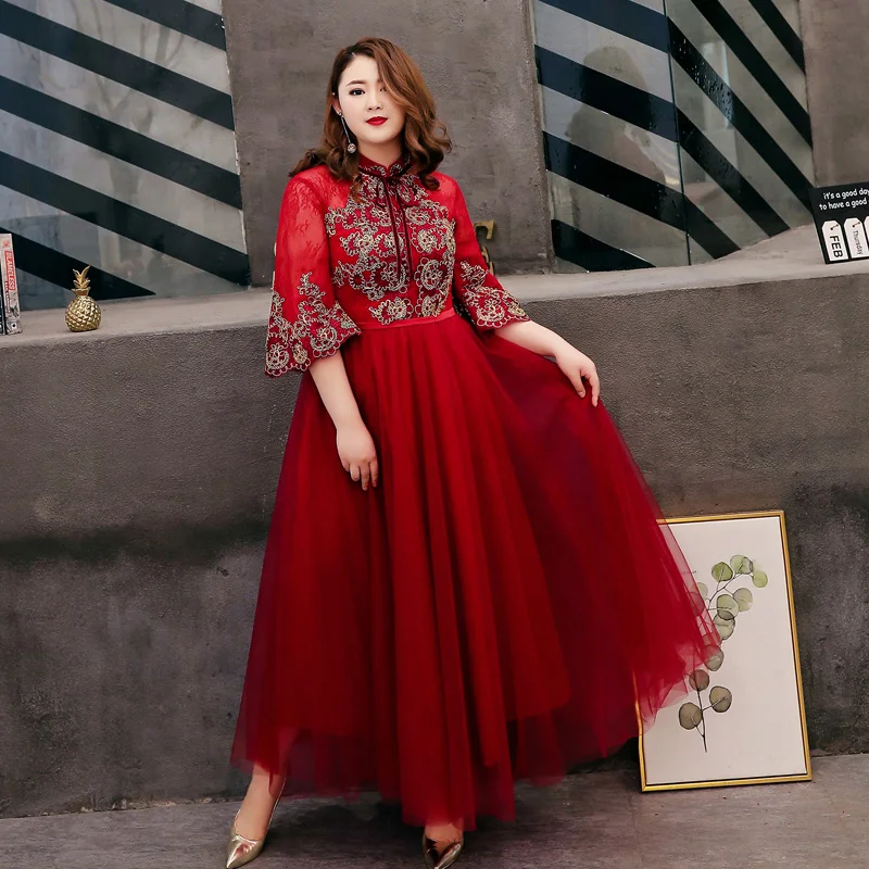 wine plus size bridesmaid dresses