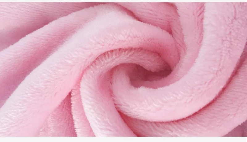 Pink women flannel robes winter (6)