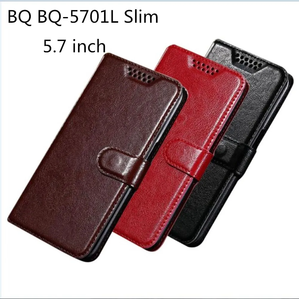 

Wallet Case Luxury Retro PU Leather Back Cover Case For BQ BQ-5701L Slim Case Flip Protective Phone Cases