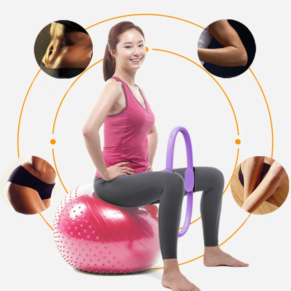 Двойной Захват Пилатес кольцо волшебный круг тело спорт упражнения фитнес вес для похудения и йоги инструмент для тренировки, бодибилдинга круг для йоги