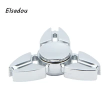 Elsadou EDC игрушки треугольный ручной Спиннер металлический ручной Спиннер СДВГ Профессиональный Три Спиннер крутой Спиннер