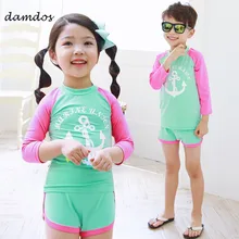 Бикини года, детская одежда для плавания купальный костюм для мальчиков и девочек пляжное платье купальный костюм из двух предметов солнцезащитный костюм с длинными рукавами и короткими рукавами