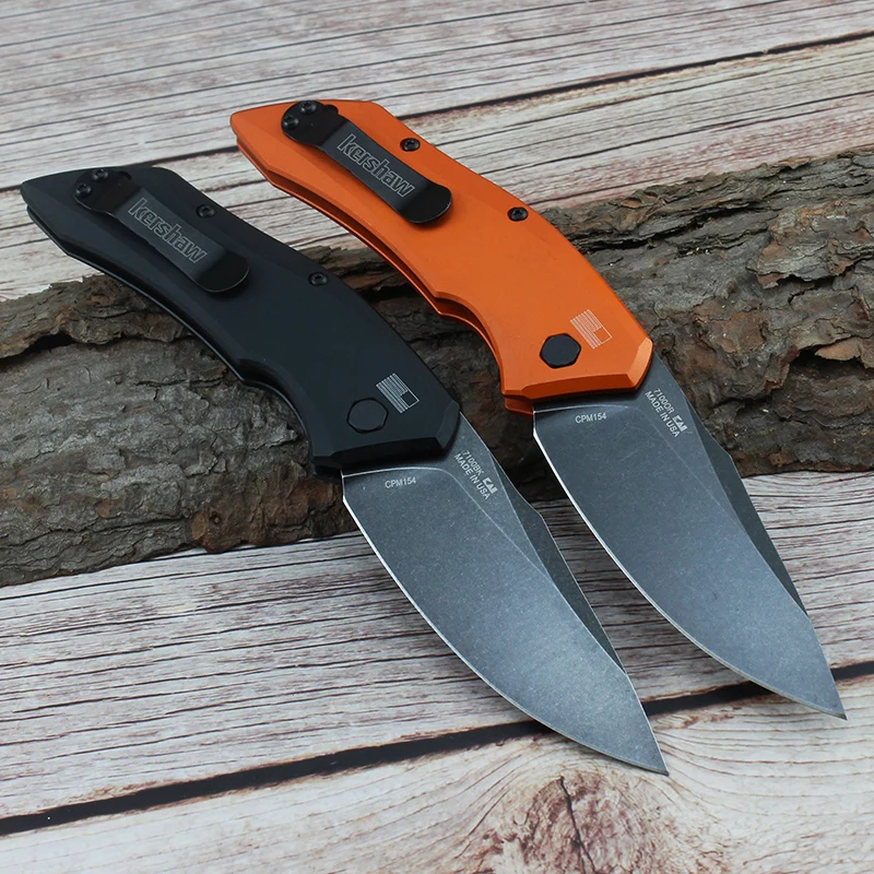 Online Cuchillos de bolsillo Kershaw 7100 cuchillo plegable rápido de aleación de aluminio mango de Camping al aire libre D2 cuchilla de caza cuchillo de supervivencia EDC herramientas