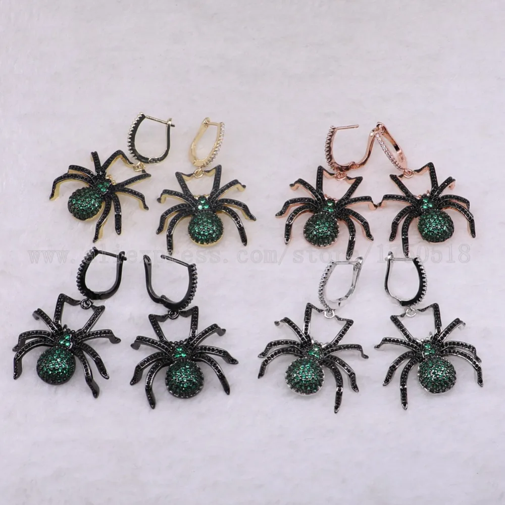 

3 pairs big spider earrings Insects fly Bee hook earrings for lady insect earrings bugs jewelry Earrings 3204