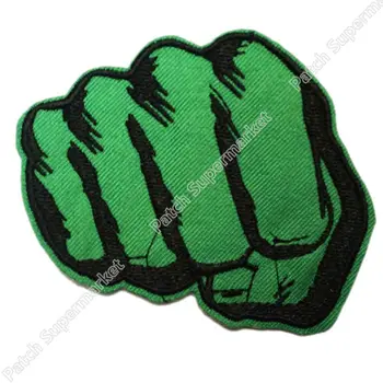 

3.1" The Incredible Hulk Smash Hands Fists The Avengers Party Applique Film TV MOVIE Cute Cartoon Embroidered Patch Badge