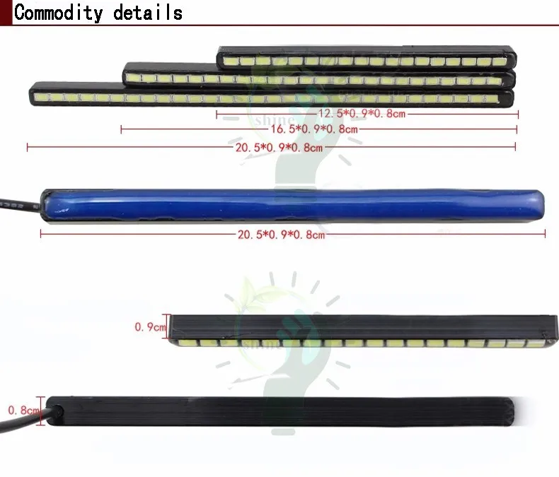 2X 30LED SMD 5630 автомобилей DRL Туман Дневной Бег свет ультра-тонкий Невидимый Водонепроницаемый привело ДРЛ газа для honda/Mazda/Ford AE