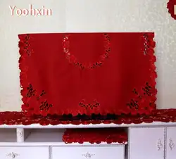 Новый красный вышивальный стол подставка pad ткань горшок подставка для чашки кружки Чай Кофе Пить Подставка под кружку Рождественская