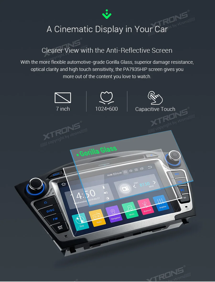 Flash Deal 7" Android 9.0 Pie OS Car DVD Multimedia GPS Radio for Hyundai Tucson 2009-2015 & ix35 2009-2015 with Car Play Function Support 7