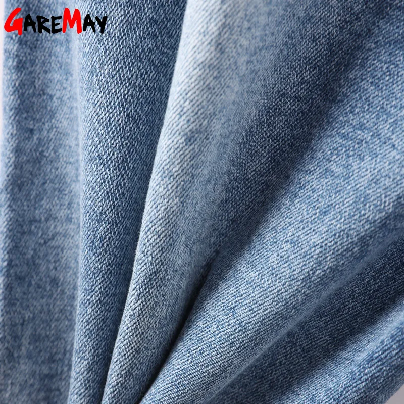 GAREMAY Beaded Womens Jeans With Beads Holes Beading Ripped Jeans With Pearls Fashion Slim Denim Pearl Jean Pants Woman Trousers