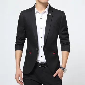 

New Hot Sale New Stylish Tops Men's Casual Slim Fit One Button Formal Suit Blazer Coat Jacket Plus size 6XL