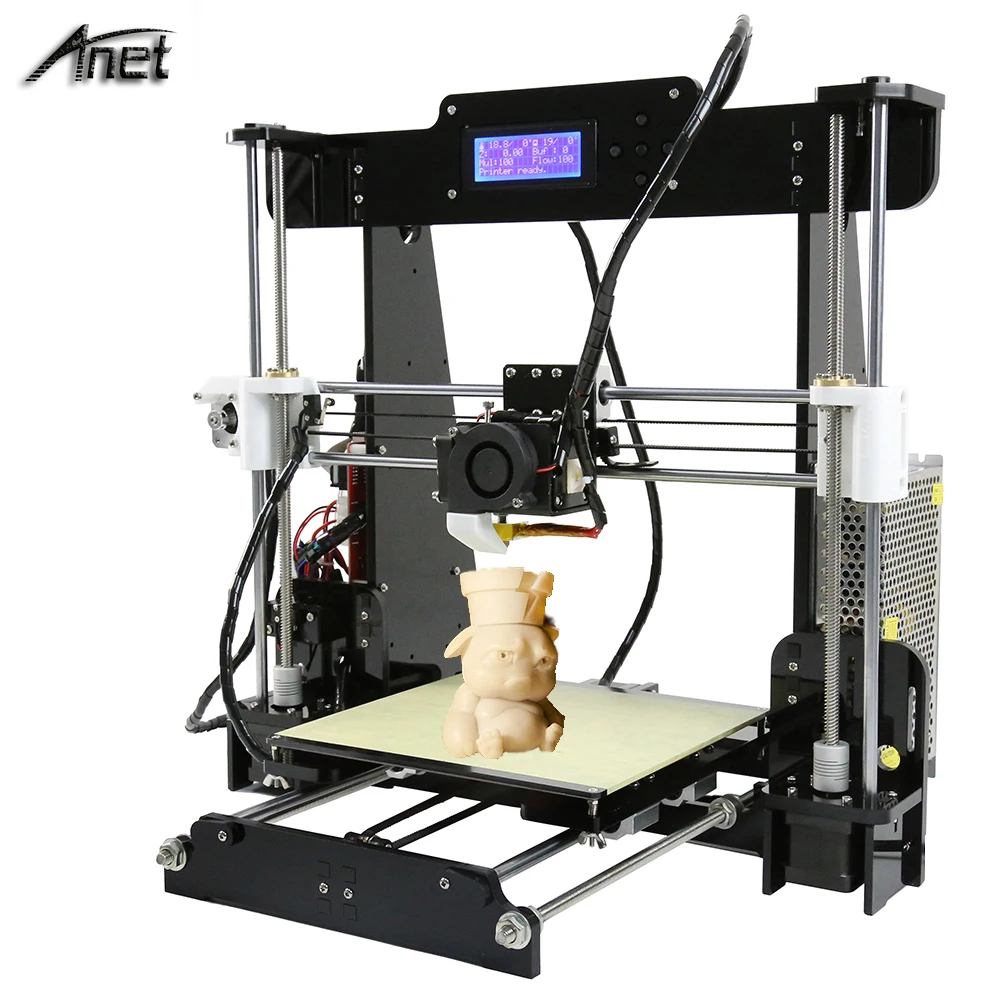  A8 3D Printer Reprap Prusa i3 D3 DIY Printer Kit with Filament SD Card Video ,LCD Tools Gift 