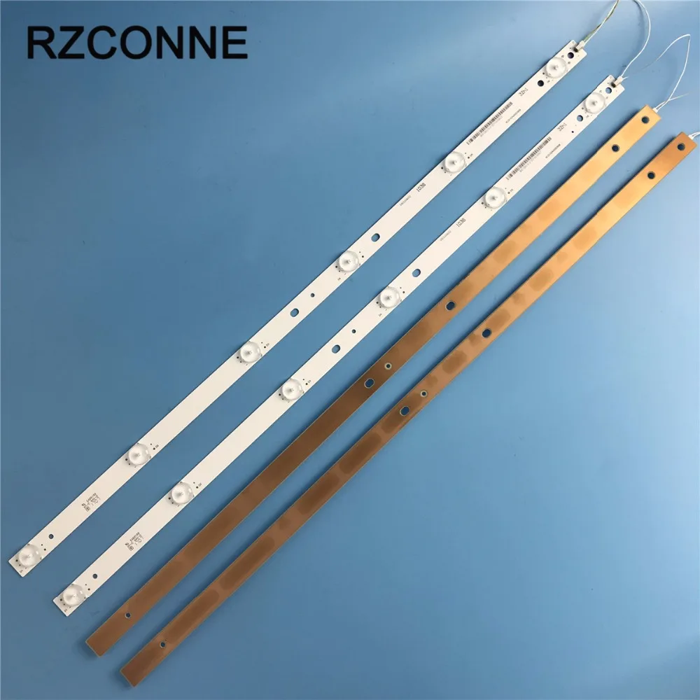 10pcs 575mm 6leds LED Backlight Lamps strip kit Board w/ Optical Lens Fliter for 55 inch LCD LED TV 18v input billboard
