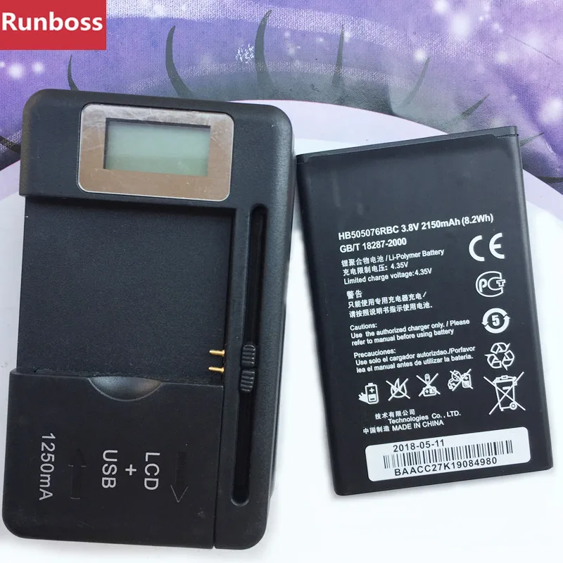 

HB505076RBC Battery For Huawei Ascend G527 A199 C8815 G606 G610 G610-U20 G700 G710 G716 G610S/C/T Y600 Y600-U20 With LCD Charger