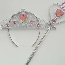 Children’s Stage Assemblies Jewelry Hair Ornaments Snow White Crown Magic Wand Set