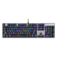 New Russian/English MOTOSPEED CK104 Blue Switch Professional Wired Gaming Mechanical Keyboard RGB Anti-Ghosting for Computer