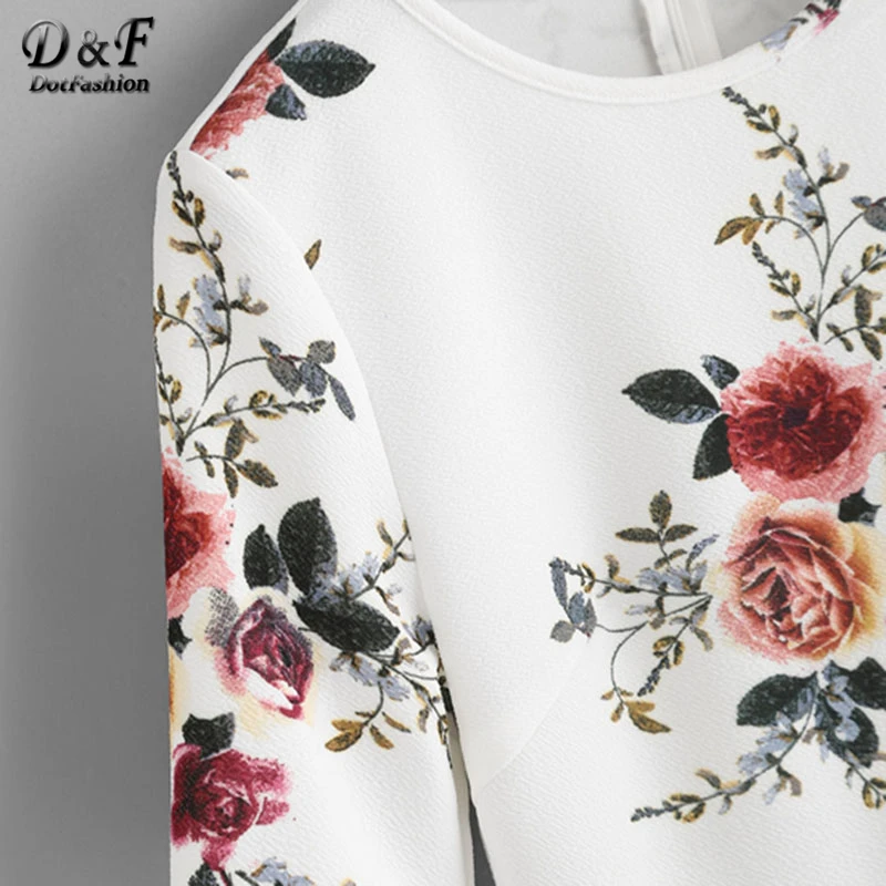 Dotfashion Zipper Back Ruffle Hem Peplum Top 2018 New Round Neck Floral Zipper Women Blouse Multicolor Short Sleeve Blouse Dotfashion Zipper Back Ruffle Hem Peplum Top 2018 New Round Neck Floral Zipper Women Blouse Multicolor Short Sleeve Blouse