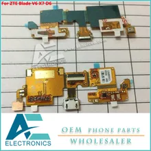 Для ZTE Blade V6 X7 D6 зарядка через usb Порты и разъёмы Разъем зарядки док-станция для микрофонный Модуль гибкий кабель наборы аксессуаров для телефонов