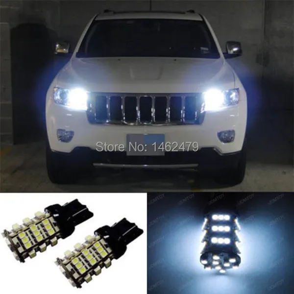 HID белый 6000k 3157 P27/7 W 54-SMD автомобильный светильник светодиодный источник света для 2011& up Jeep Grand Cherokee дневные ходовые огни