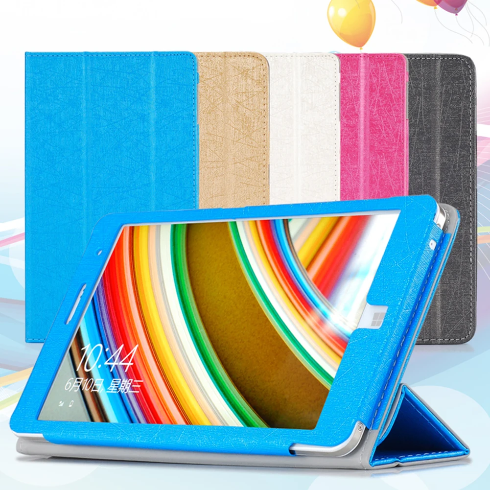 

For CHUWI Hi8/Hi8 Pro Leather Case PU Leather Solid Folding Stand Case Cover for 8"inch Tablet Protector Leather Cover