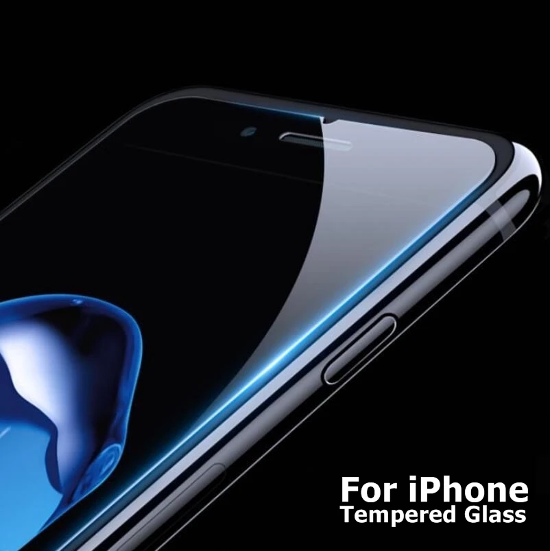 Закаленное стекло премиум класса для iPhone 7 Plus 6 6S 8 X 9H 2.5D защита экрана 5 SE 4