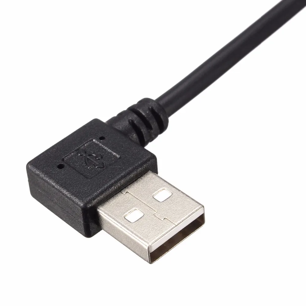 300 개몫 도매 USB2.0 유형 A 남성 90 도 미니 USB B 남성 5 핀 데이터 케이블