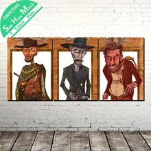 купить! 3 шт. Хорошо плохо уродливое Современное Искусство Стены Холст Картины Плакаты и Принты Обрамленная Лучший!