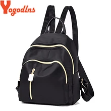 Yogodlns, повседневный мини-рюкзак для женщин, черный, Оксфорд, школьная сумка для девочек-подростков, нейлоновый рюкзак для путешествий, женский рюкзак