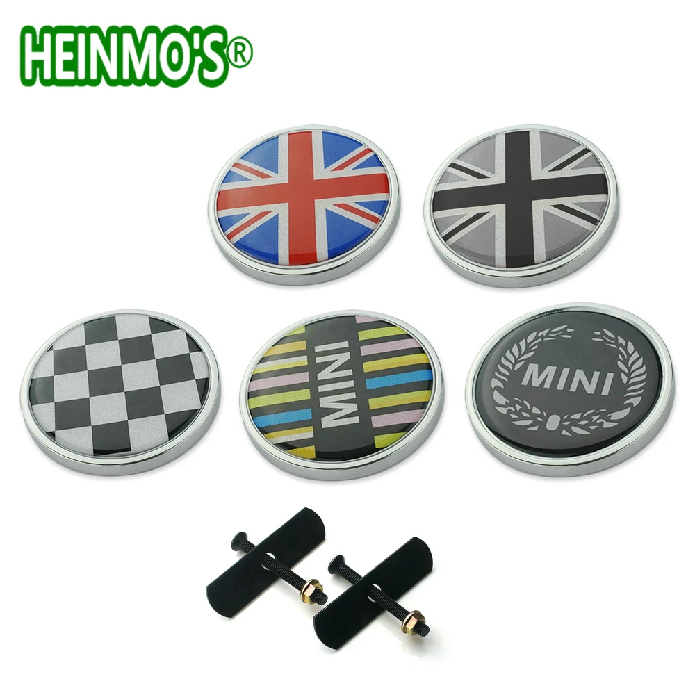 For MINI Cooper S Car Stickers Front Grill Accessories For Mini One Countryman Clubman Paceman R R55 R56 R57 R58 R60 R61 F56 F60 (12)