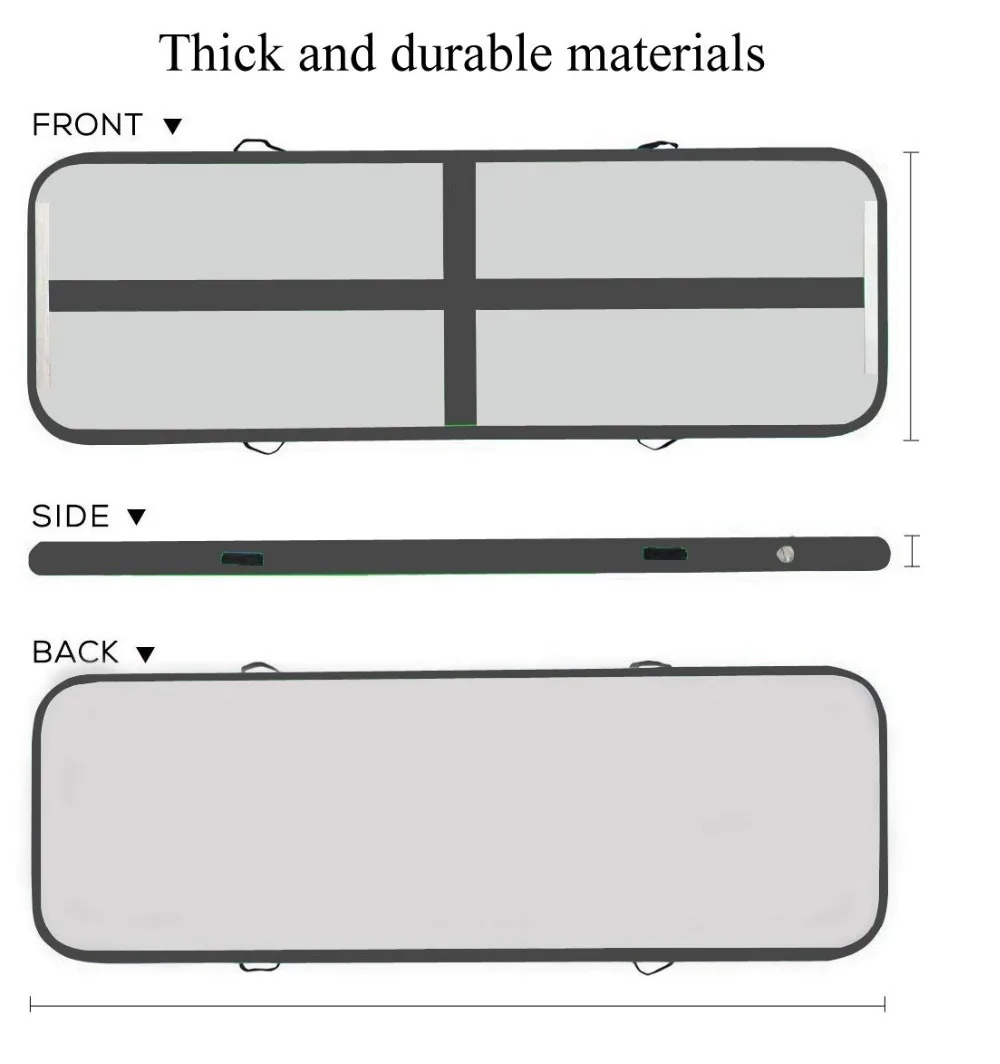 Надувные гимнастики 3 и формирующая листы для кровли 4 м 5 м AirTrack акробатика Air трек пол батут для дома Применение/Одежда для тренировок, Чирлидинг/пляж