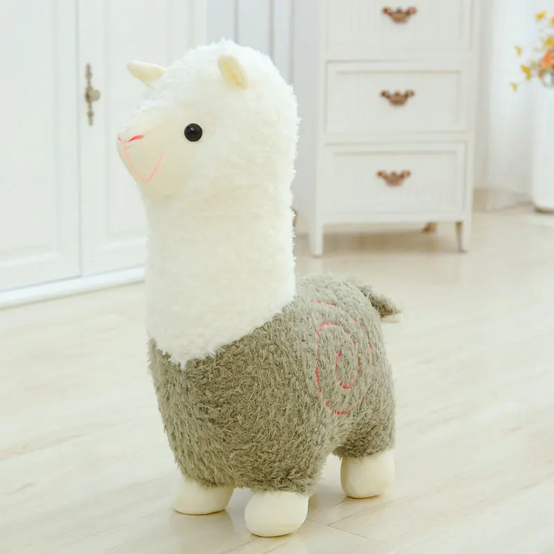 Cute 40cm Cartoon Alpaca Plush Toy Fabric Sheep Stitch Stuffed And Soft Animal Toys Llama Pillow Birthday Gift Toys For Children