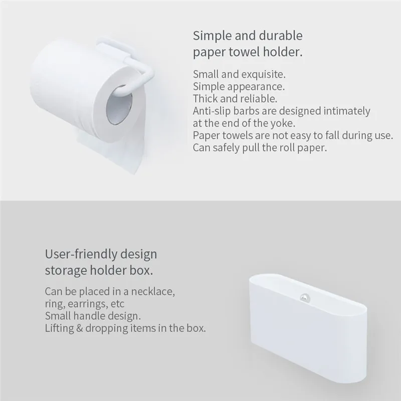 Xiaomi Mijia 10 шт. набор инструментов для умного дома держатель для швабры держатель для мыла мыльницы держатель для зубной щетки крюк ящик для хранения душ инструмент для ванной комнаты