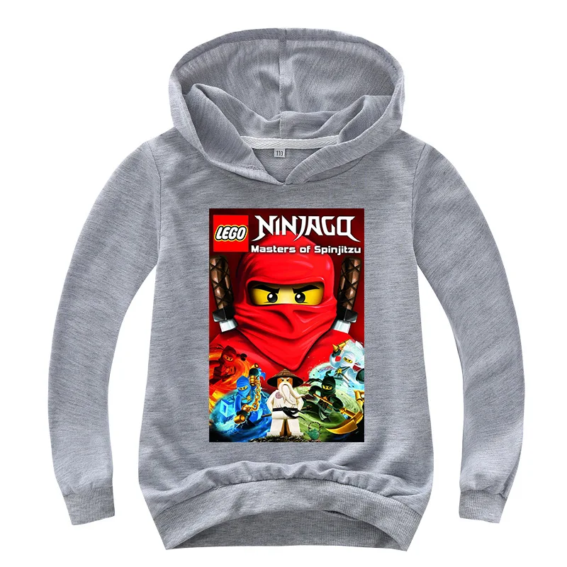 Г. летняя детская толстовка с длинными рукавами для мальчиков Ninjago, Толстовка детская одежда хлопковый свитер костюм с героями мультфильмов для мальчиков и девочек