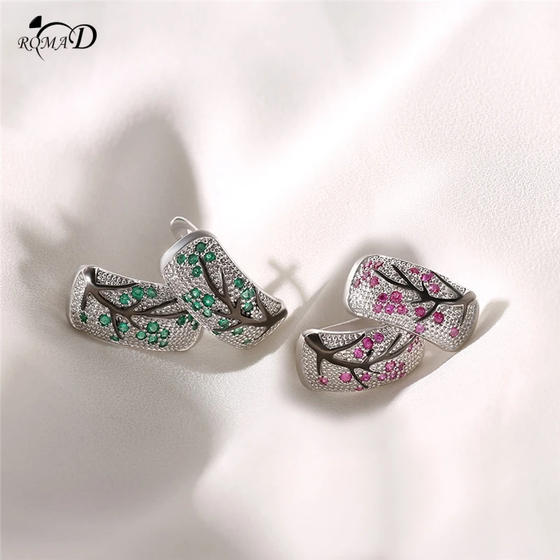 

Big Rhinestone Punk Stud Earrings For Women Tree Earrings Round Circle Earings Jewelry 2019 Statement Earrings Gift A30