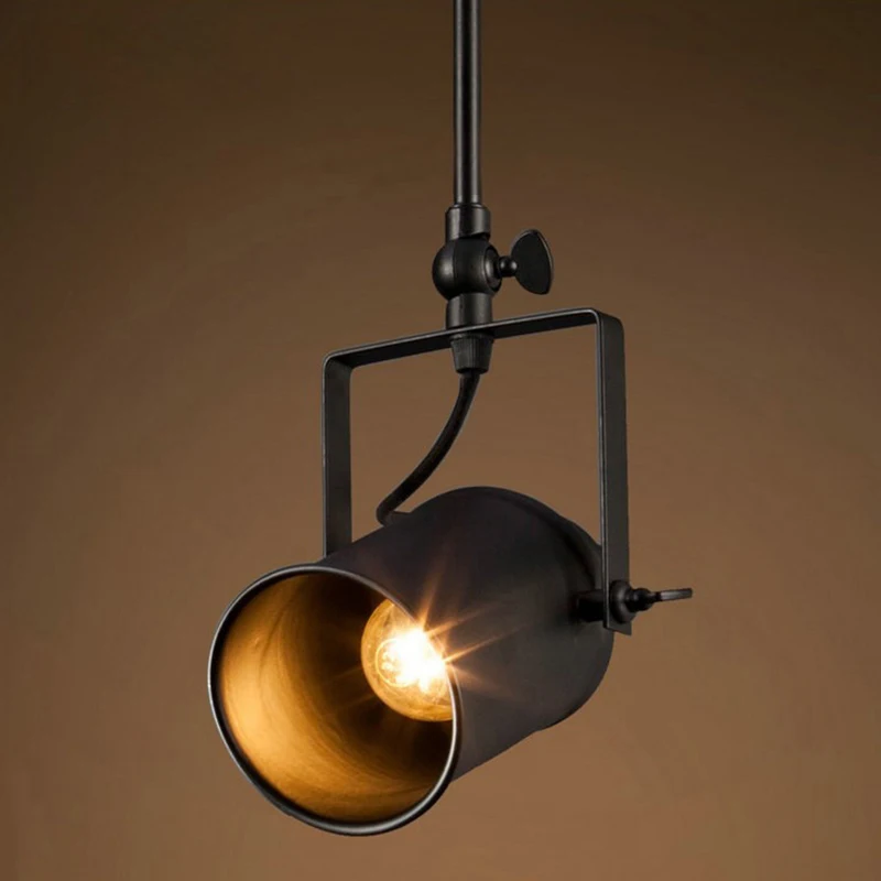 Подвесной светильник s Ретро Лофт промышленный железный подвесной светильник для спальни ресторана подвесные лампы