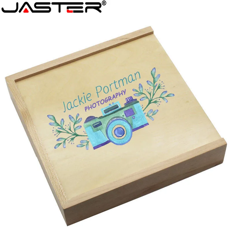 Деревянный фотоальбом JASTER большой овальный usb + коробка флэш накопитель 8 ГБ 16 32
