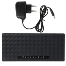 8 Порты и разъёмы распределительных коробок гигабитный коммутатор 11000 м основание переключателя Gigabit Ethernet сетевой коммутатор Gigabit штепсельная вилка европейского стандарта