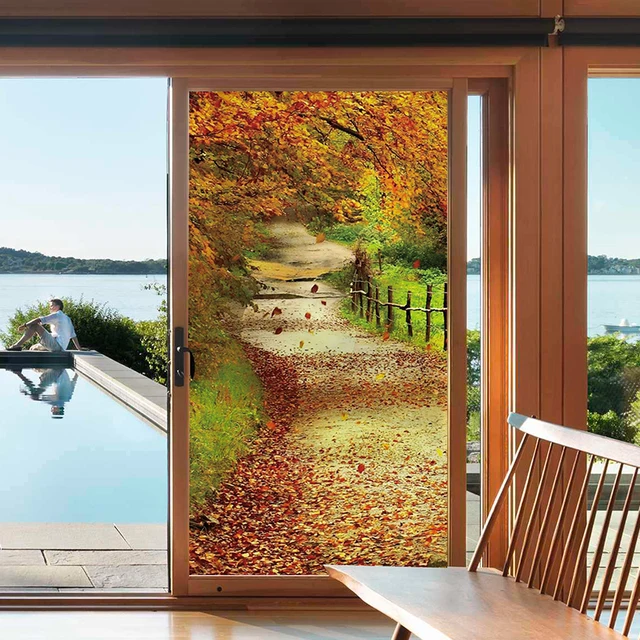 Support Custom Sizes Frosted Window Film For Glass Self Adhesive Static