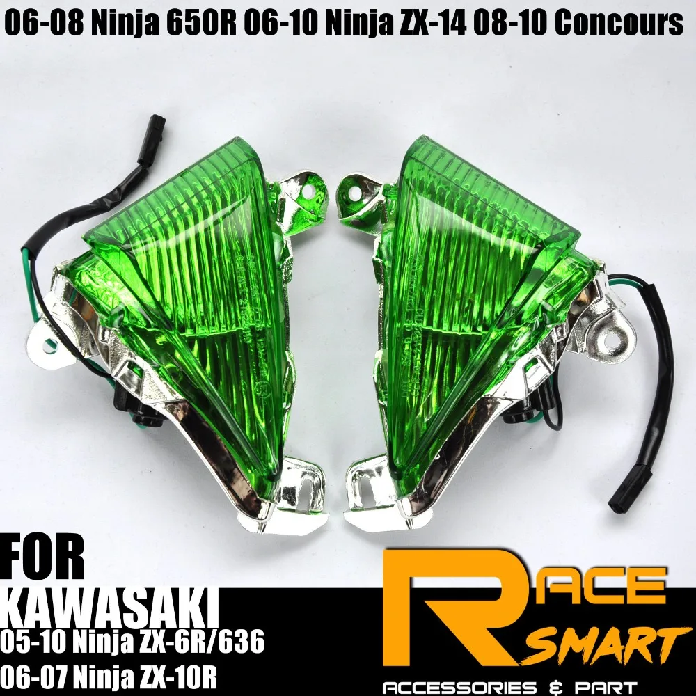 

Motorcycle Front Turn Signal Light Lens Cover Case For KAWASAKI 2005-2010 Ninja ZX-6R/636 ZX6R 2006 2007 2008 2009 ZX 6R