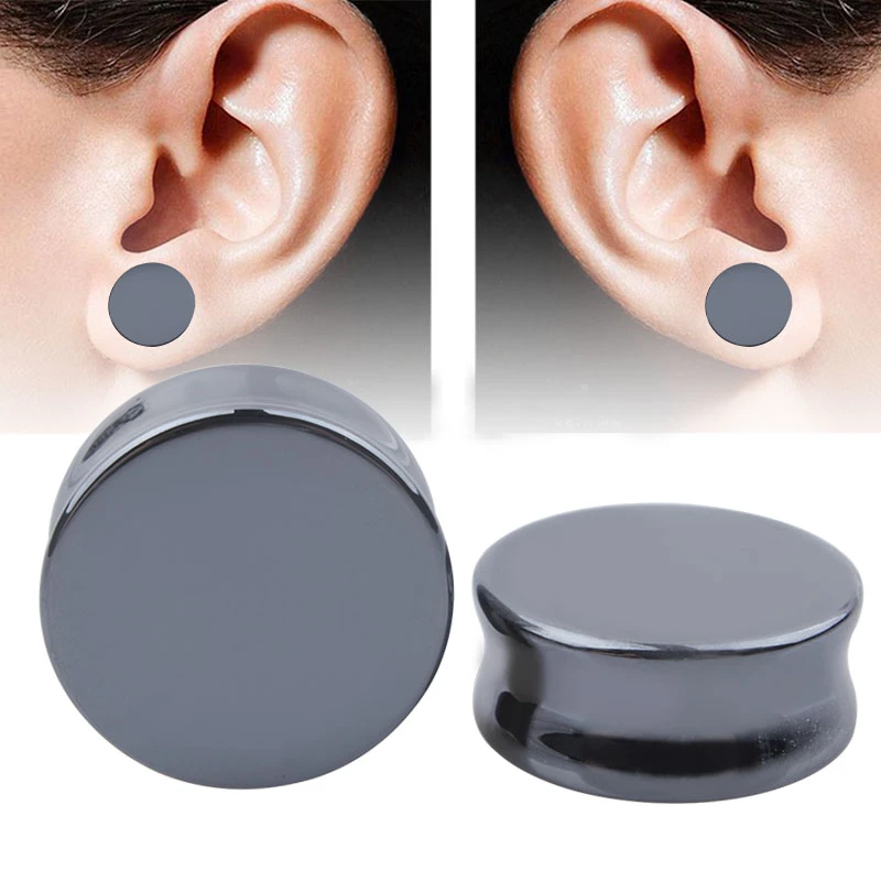 Sold as Pairs Inspiration Dezigns Peach Stone Solid Saddle Fit Plugs 