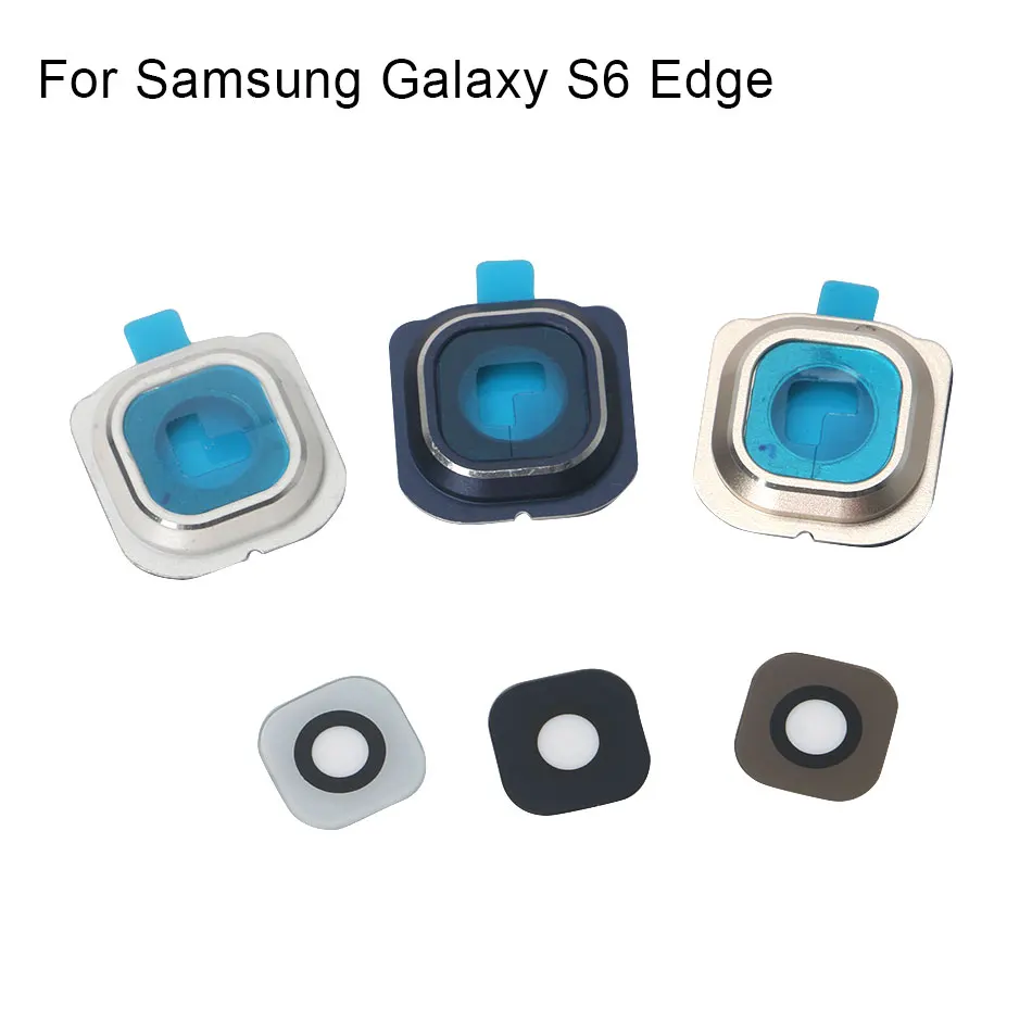 1set For Samsung Galaxy S6 Edge Rear Back Camera Frame Holder Glass
