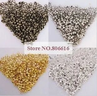 

2.5MM 10000Pcs Crimp End Beads Jewelry Findings Components Jewelery Accessories