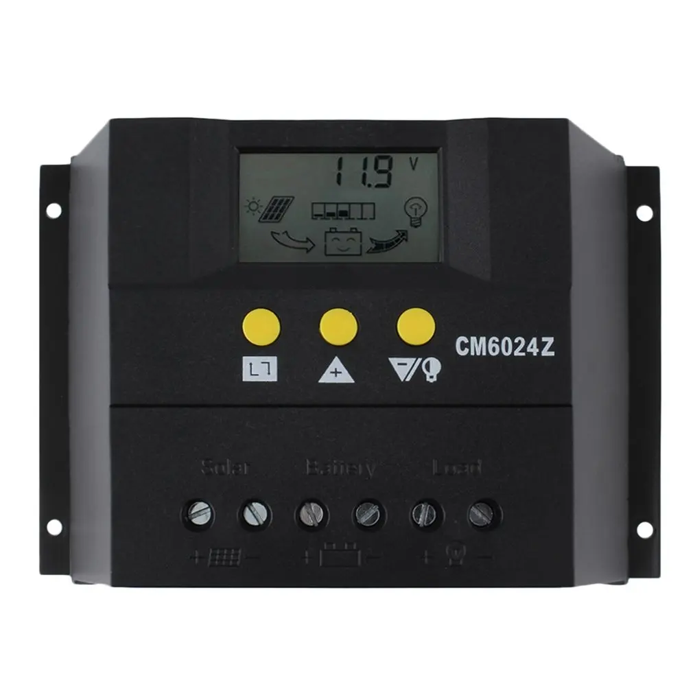 

Solar System Controller Intelligent PWM Charge Mode 60A 12-24V Solar Charge Controller Solar Voltage Control
