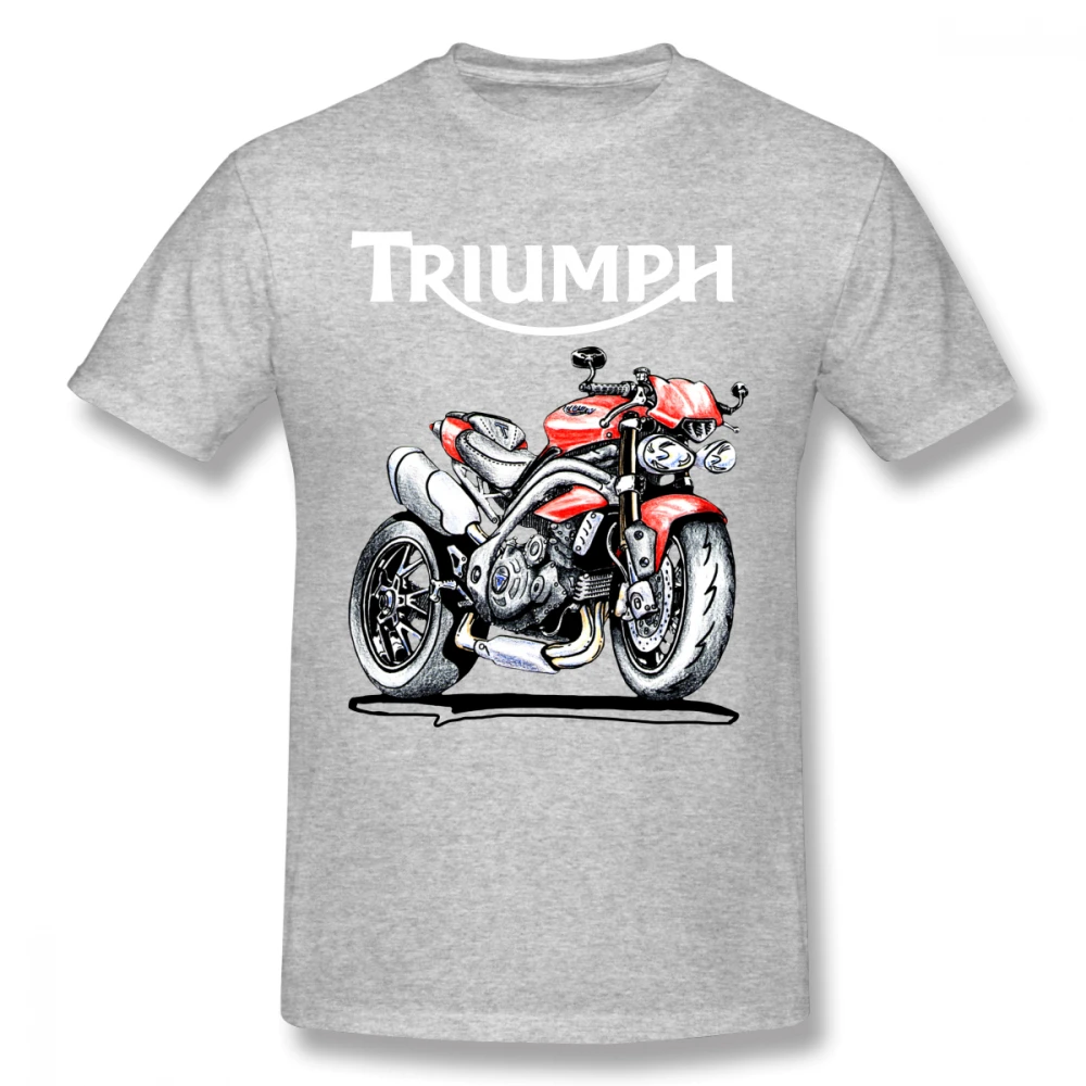 Мотоцикл «Триумф» скорость тройной 1050 футболка для мужчин плюс размеры цифровой печати Лонгслив для пары