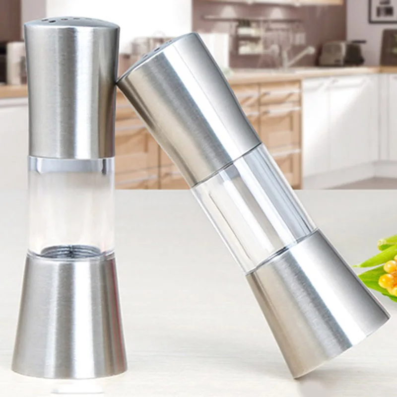 

1 Pair Salt and Pepper Shaker Pepper Grinder Salt Shaker Seasoning Kitchen Tools Mills Condiment Storage Pot Spice Jar Holder